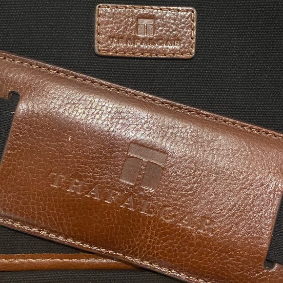 NWOT Trafalgar Messenger Bag Leather and Canvas - Picture 5 of 5